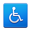 wheelchair symbol on platform Samsung