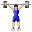 person lifting weights on platform Samsung