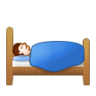 person in bed on platform Samsung