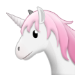 unicorn face on platform Samsung