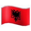 flag: Albania on platform Samsung