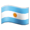flag: Argentina on platform Samsung