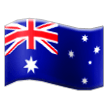 flag: Australia on platform Samsung