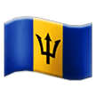 flag: Barbados on platform Samsung