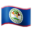 flag: Belize on platform Samsung