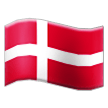 flag: Denmark on platform Samsung