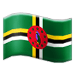 flag: Dominica on platform Samsung