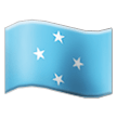 flag: Micronesia on platform Samsung
