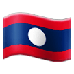 flag: Laos on platform Samsung