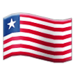 flag: Liberia on platform Samsung