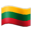 flag: Lithuania on platform Samsung