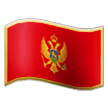 flag: Montenegro on platform Samsung