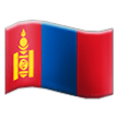 flag: Mongolia on platform Samsung