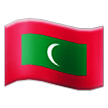 flag: Maldives on platform Samsung
