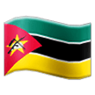 flag: Mozambique on platform Samsung