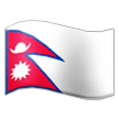 flag: Nepal on platform Samsung