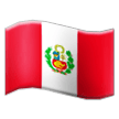 flag: Peru on platform Samsung
