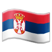 flag: Serbia on platform Samsung