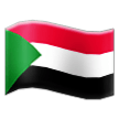 flag: Sudan on platform Samsung