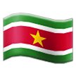 flag: Suriname on platform Samsung