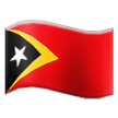 flag: Timor-Leste on platform Samsung
