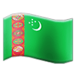 flag: Turkmenistan on platform Samsung