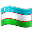 flag: Uzbekistan on platform Samsung