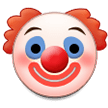 clown face on platform Samsung