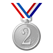 second place medal on platform Samsung