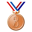 third place medal on platform Samsung
