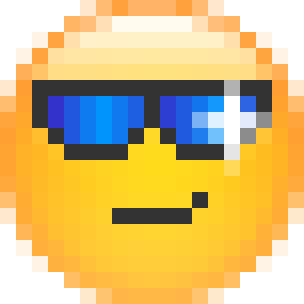 Smiling Face with Sunglasses Emoji on platform Skype