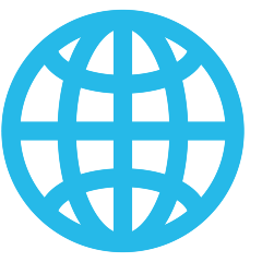 globe with meridians on platform Skype