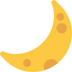 crescent moon on platform Skype