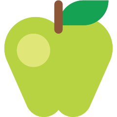 green apple on platform Skype