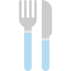 fork and knife on platform Skype