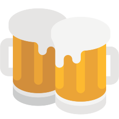 clinking beer mugs on platform Skype