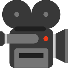 movie camera on platform Skype