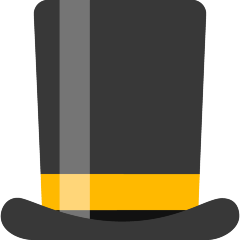 top hat on platform Skype