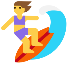 woman surfing on platform Skype