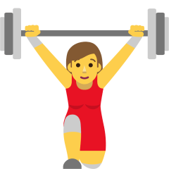 woman lifting weights on platform Skype