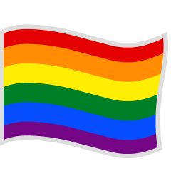 rainbow flag on platform Skype