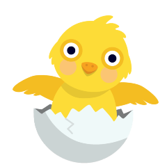 hatching chick on platform Skype