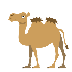 two-hump camel on platform Skype