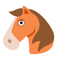 horse face on platform Skype