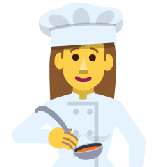 woman cook on platform Skype