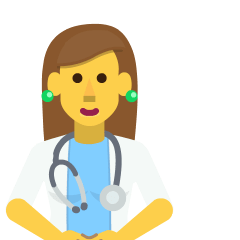 woman health worker on platform Skype