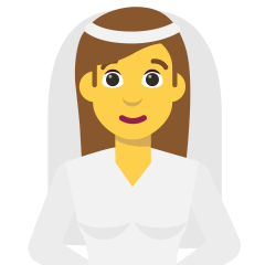 woman with veil on platform Skype