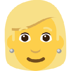 woman: blond hair on platform Skype