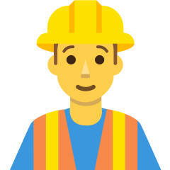 construction worker on platform Skype