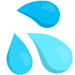 sweat droplets on platform Skype